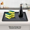 Non-Slip Silicone Organizer Tray S/L Silicone Countertop Tray Silicone Storage Tray  For Kitchen