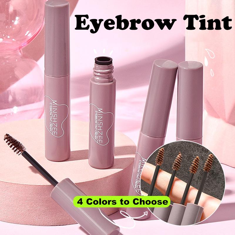 4 Colors Eyebrow Tint Waterproof Long Lasting Coffee Brown Color Eyebrow Gel Paint Eyebrow Tint Makeup Tool Brow Enhancer Cream