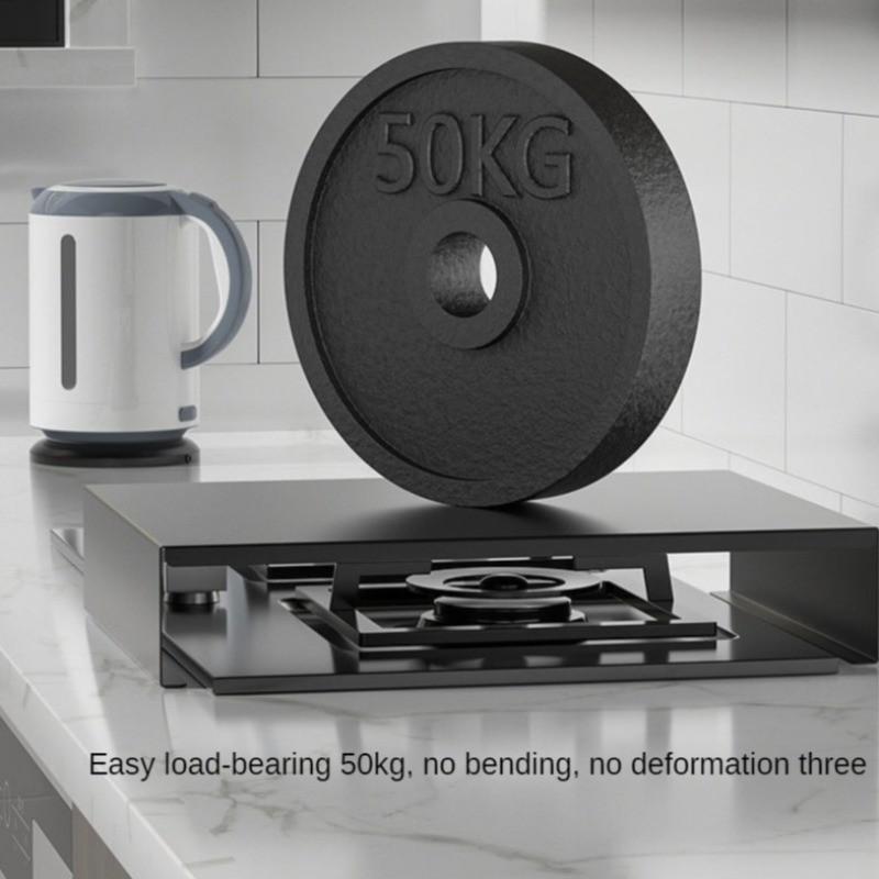 Black Gas Stove Cover 304 Stainless Steel Induction Cooker Rack Bracket Base Plate Cookers Utensils Kitchen Accessories