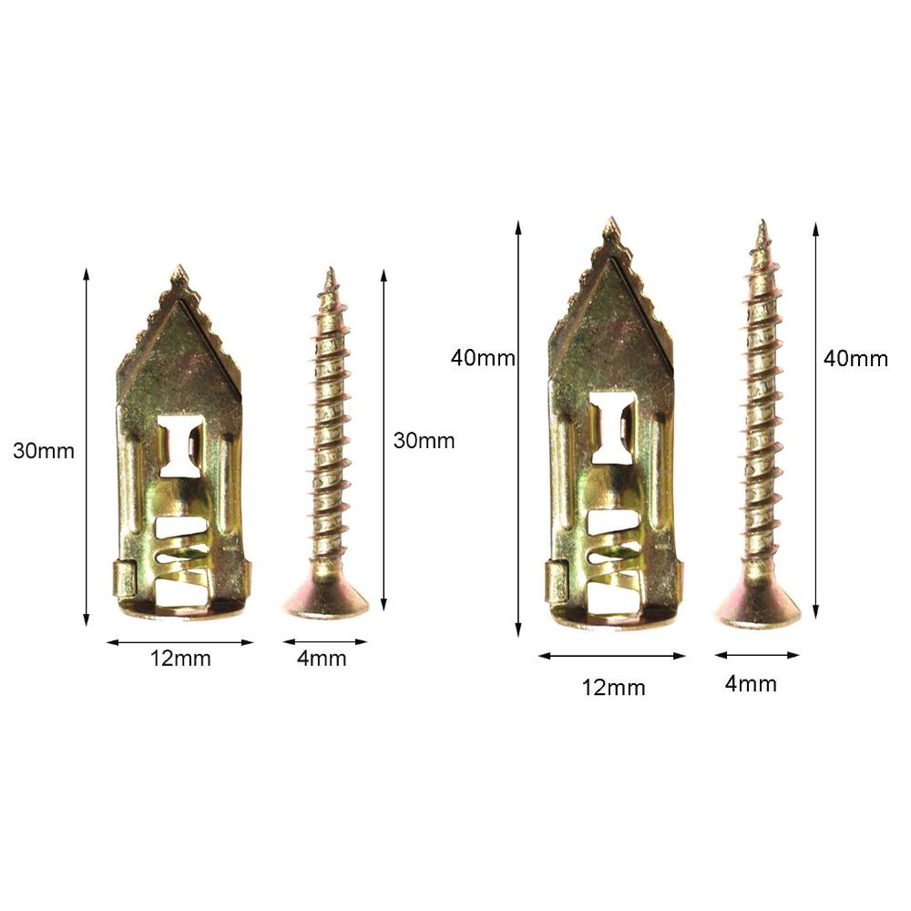 Nail-in type Metal Home Improvement Fix Screws Expansion Tube Board Fix Kits Wall  Fixing Plug