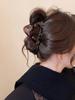 2025 Leopard Print High-End Large Shark Hair Clip for Women