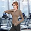 Sunscreen clothing Spring Internet celebrity fitness jacket women's zipper slim-fit quick-drying long-sleeved tight sports yoga clothing top