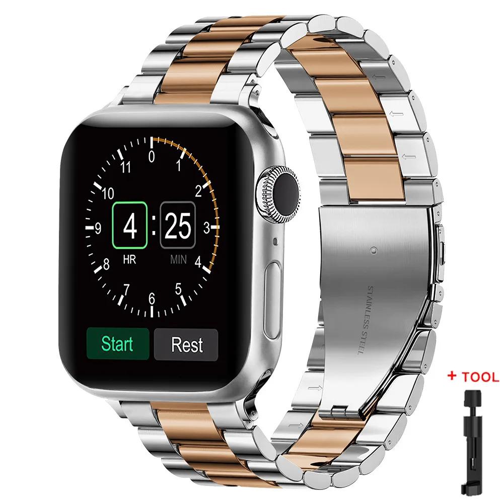 Stainless Steel Strap for Apple Watch S11 10 46mm 42mm Ultra 3 49mm 45mm 41mm 44mm Metal Band for IWatch Series 9 8 7 SE 6 5 4 3