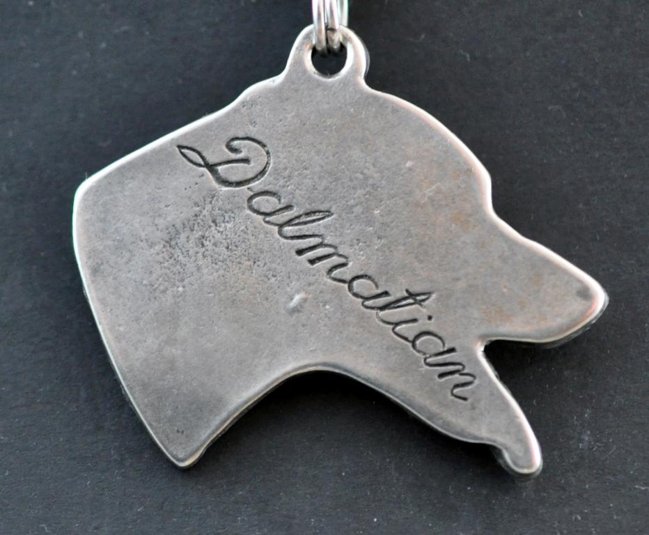 Dalmatian, Carriage Dog, Spotted Coach Dog - Necklace with Dog, Silver-plated Pendant for Dog Fan, Unique Jewelry by Art-Dog Brand