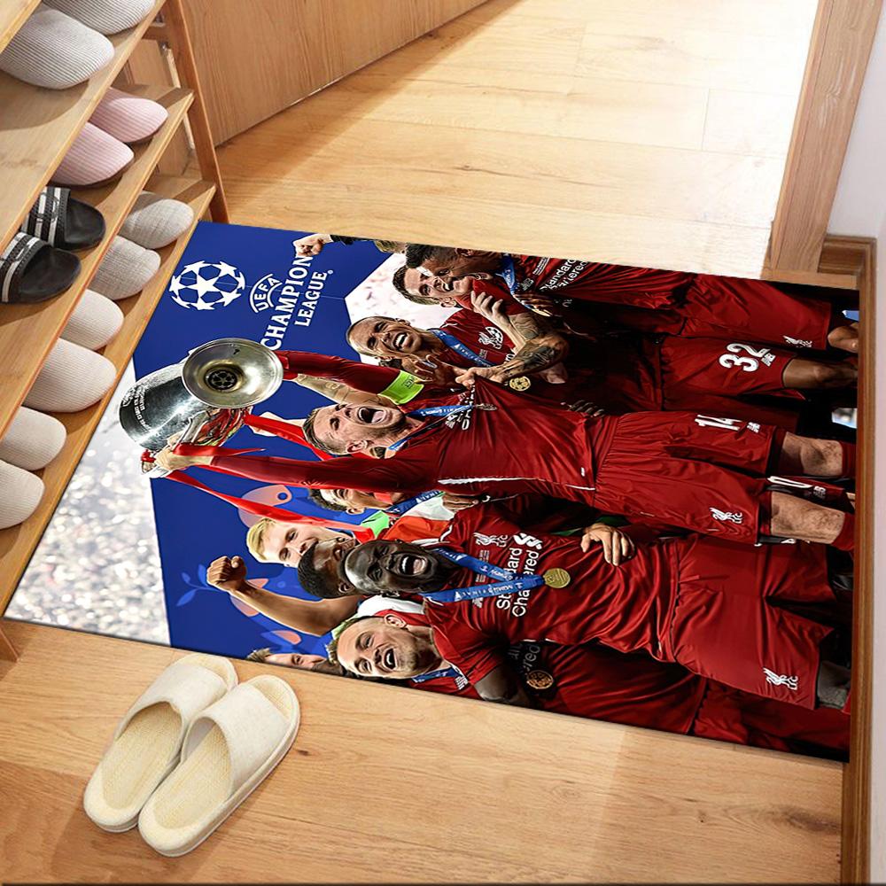 Liverpool Football Club Area Rug Suitable For Study Room Bedrooms Hallway Kitchen Antislip Carpet Anime Office Decor Wedding Party Gift