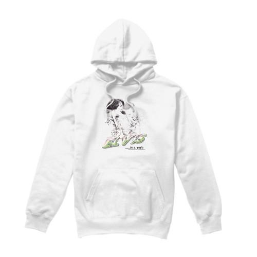 Elvis Presley Unisex Adult Is A Verb Hoodie