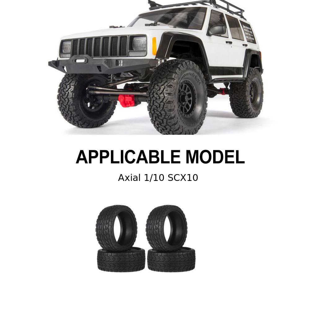 1.9 Inch Rubber Wheel Tires For 1/10 90046 94122 On-Road Vehicles RC Car Part