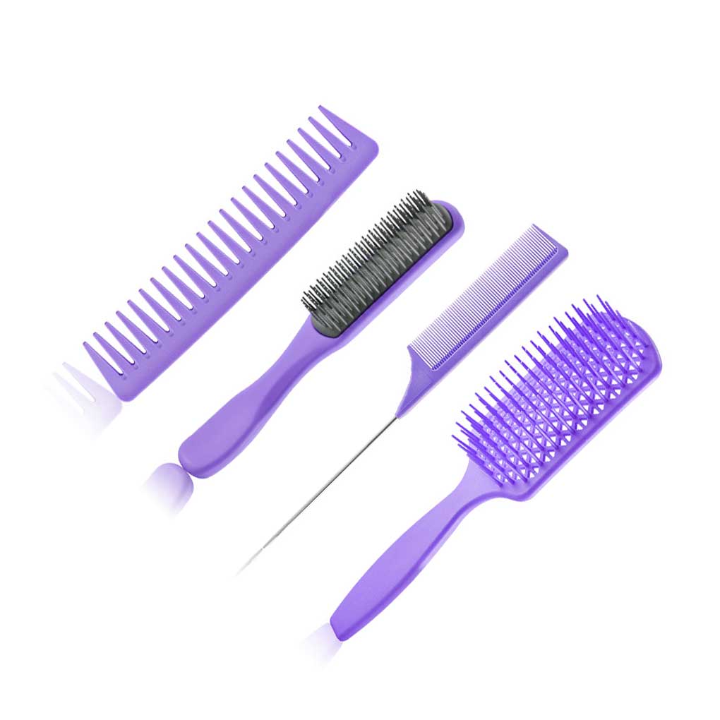 Hair Combs Set Hairstyling Tools Home Barber Shop Women Men Universal Ple Massage Wet Dry Detangling Brush Hairdressing Tool