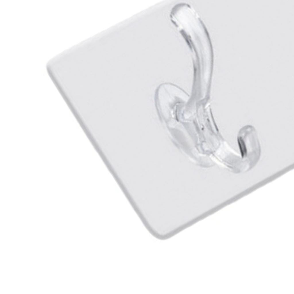 Wall Mounted Coat Rack PVC Strong Stable Multifunctional Simple Wall Hanger with 3 Hooks for