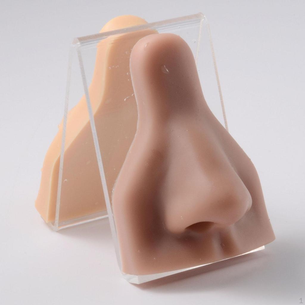 Silicone Nose Model Reusable Simulation for Practice Jewelry Display Teaching Tool