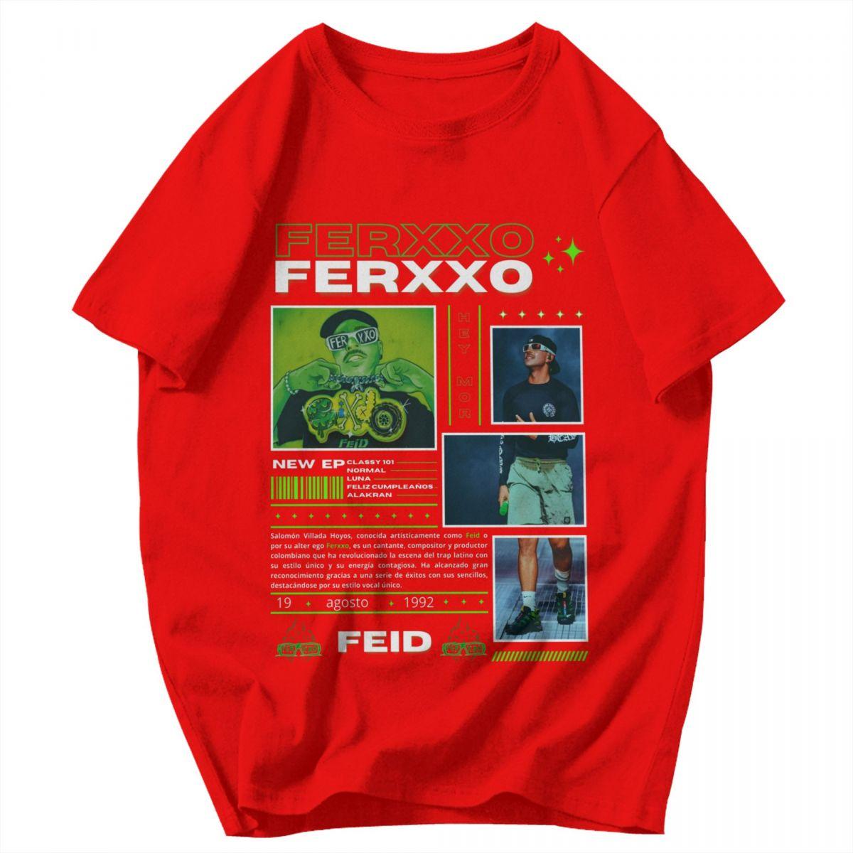 Мужская футболка Ferxxocalipsis Tour 2025 Feid Ferxxo Идея Графические футболки Y2K Унисекс Одежда Футболки S