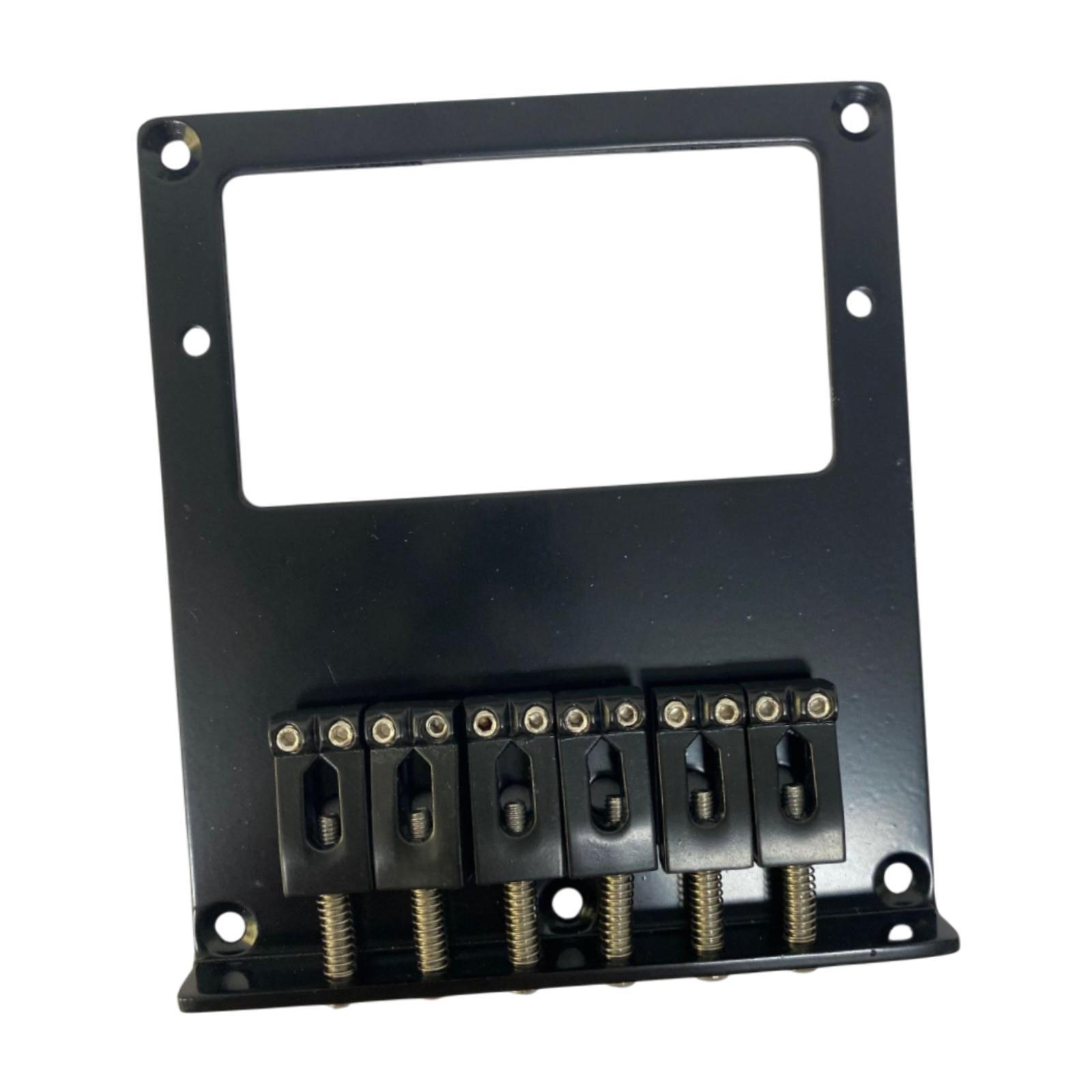 Electric Guitar Bridge Parts with 6 Saddles Control Plate Chrome DIY Vintage Design TL Guitar Bridge Guitar Bridge Tailpiece