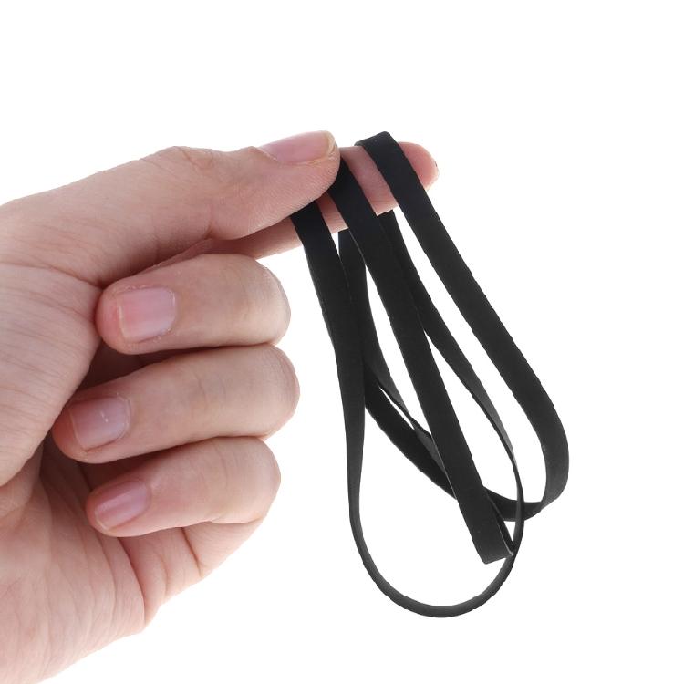 2Pack Turntable Belt Rubber Flat Drive Belt for Record Player Replacemen
