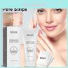 Eelhoe Strawberry Nose Mask Cream For Effective Pore Cleansing Blackhead Removal With 30g And 60 Pcs Nose Strips For T Zone Care
