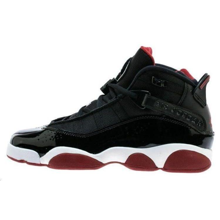 Jordan 6 Anelli Nero Varsity Rosso GS 323419-062