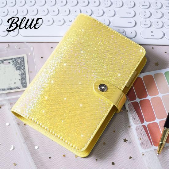 Horizontal Line Accounting Sheets A6 Budget Planner Notebook Glitter Cash Tracker Journal Financial Flexible Pages Organizer with Dividers