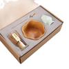 Matcha Tool Set: Chasen Stand & Tea Whisk with White Hon-date, Inspired by Song Dynasty, in Japanese Gift Box