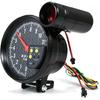 Shkalacar 5 Inch Tachometer Gauge Carbon Fiber 7 Colors Backlight, 0-11,000 RPM Measurement, Optional With LED Pointer