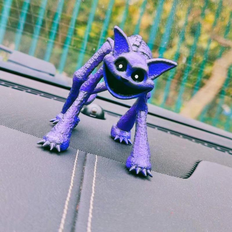 New Poppy Playtime Chapter 3 CatNap Figure Double Headed Smiling Critters CatNap Model Toy Car Ornament Collectible Horror Game Gift for Fans