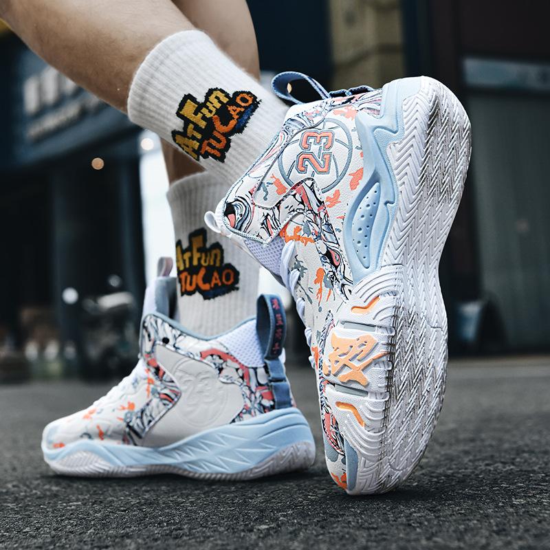 6 Children's primary and secondary school students 7 Basketball shoes 8 Boys 9 High-top sports shoes Cement actual combat 15-year-old youth sneakers