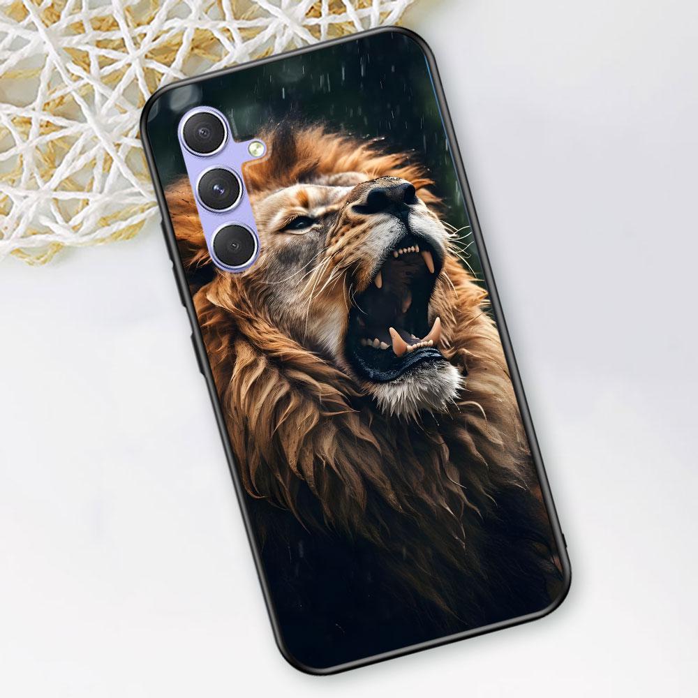 The Lion Case for Samsung Galaxy A51 A53 A54 A31 A52 A12 A13 A21s A22 A32 A11 A22 A33 A41 A52s A73 A14 A24 TPU Phone Cover