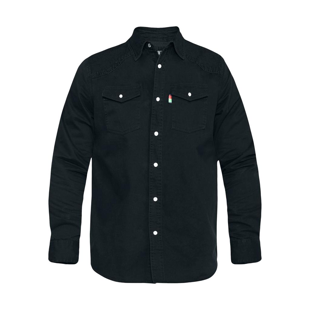 Duke Mens D555 Western Denim Kingsize Shirt