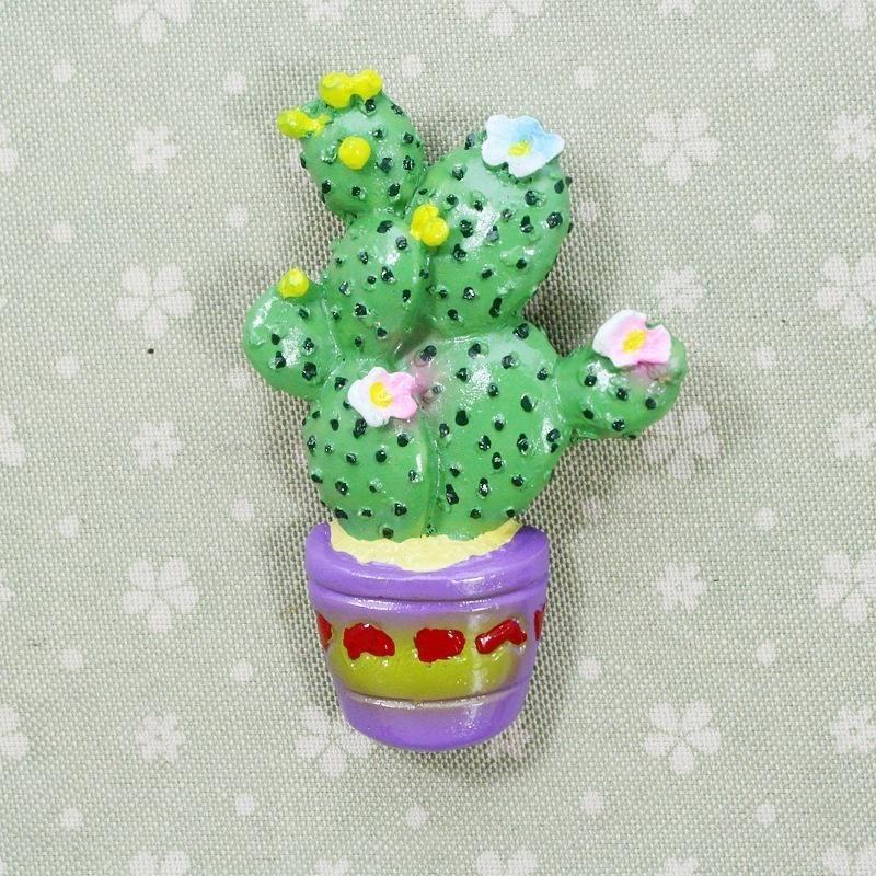 3D Lovely Cactus Plants Magnetic Clasp Refrigerator Home Decor Creative Fridge Magnets