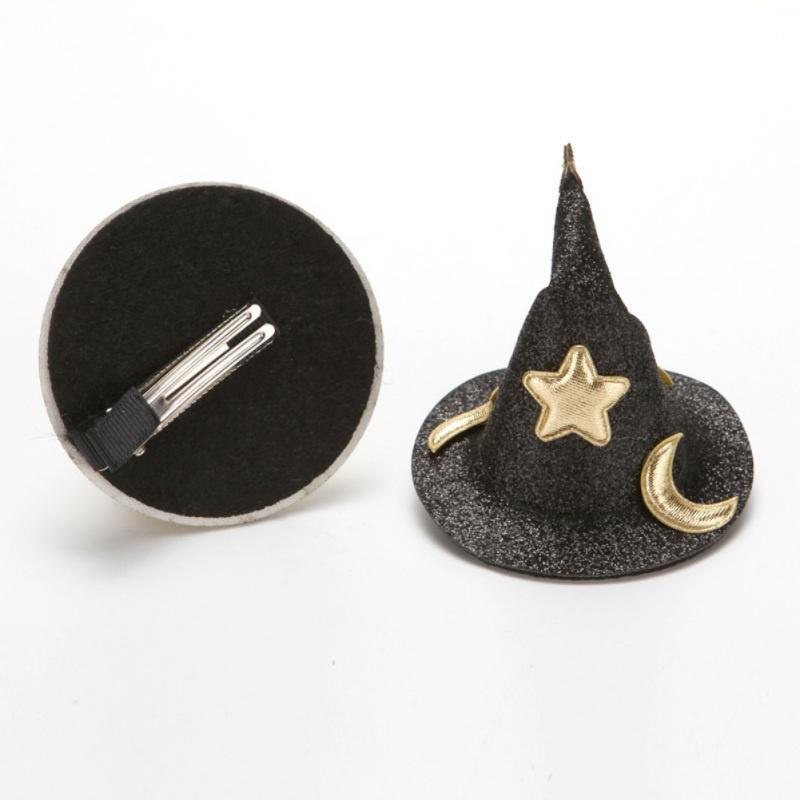 Заколки для волос в форме шляпы ведьмы на Хэллоуин Креативная шпилька для волос — фото 3