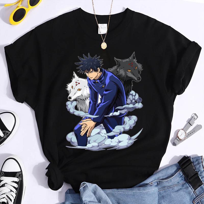 New Fushiguro Megumi T Shirt Fashion Personality Loose Short Sleeve Streetwear Casual Anime Harajuku Tees