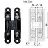 Three-Dimensional Adjustable Concealed Door Hinge for Hidden and Folding Doors