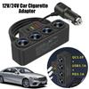 120W Car Cigarette Lighter Adapter USB Charger 4 Socket Splitter 12V/24V Quick Charge Auto Power Outlet Fast Charging Accessory