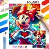 Stained Glass Minnie Mouse Oil Art Painting Kit Home Wall Decor Handmade Gift For Room Bedroom Wall Art Decor DIY Crafts