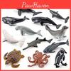 Premium Realistic Ocean Animal Model Set Featuring Octopus Turtle Whale Penguin Toys For Kids And Collectors In Three Sizes And Weights