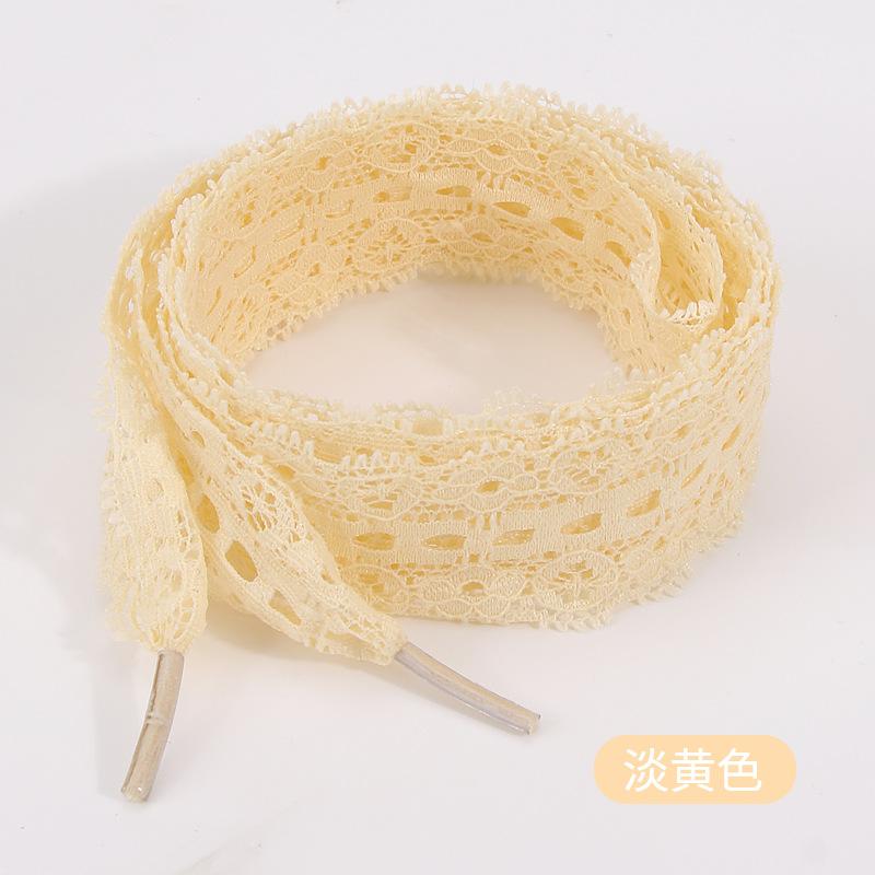 Elastic Fancy Lace Flat Shoelace for Sneakers Shoelaces for Women Casual Shoes Black White Shoe Laces Accessorices