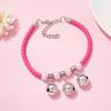 Yousheng Pet Collar Exquisite Pet Neck Circle Adjustable Cats Dogs Necklace with Removable Bell Pendant Pet Supplies