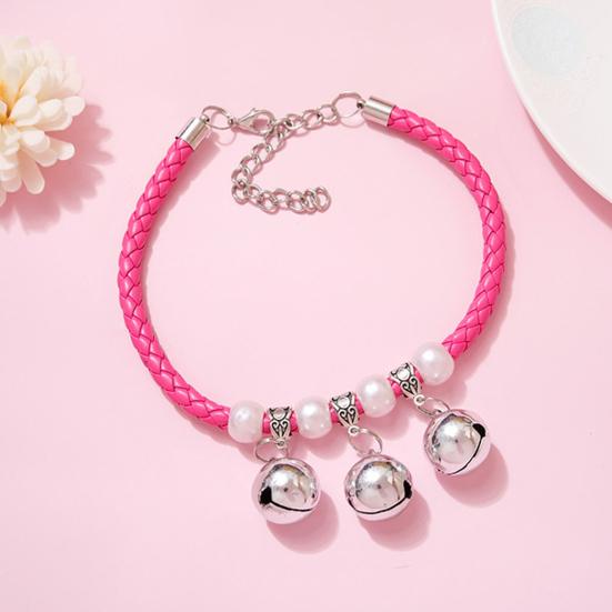 Yousheng Pet Collar Exquisite Pet Neck Circle Adjustable Cats Dogs Necklace with Removable Bell Pendant Pet Supplies