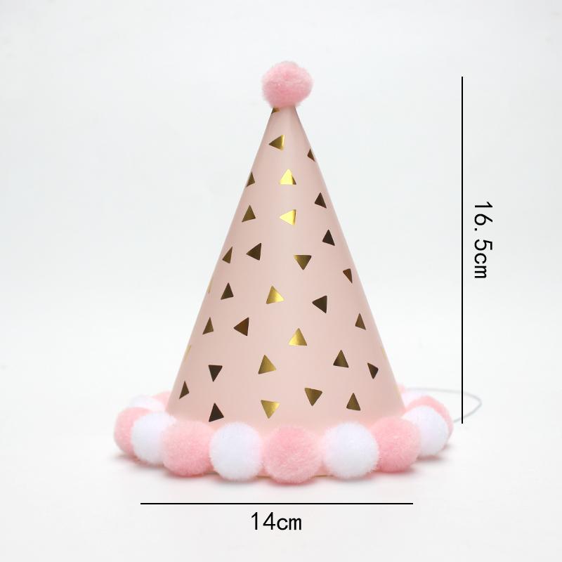 Romantische roségoldene Pelzmütze Göttin Geburtstagshut Geburtstagshut Frische Party Kinder Erwachsene