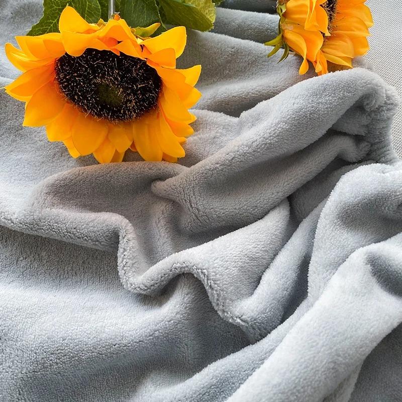 Soft Luxury Velvet Cushion Covers Solid Home Bedroom Sofa Decorative Winter Gray Flannel Pillowcase Pillow Case on Bedding