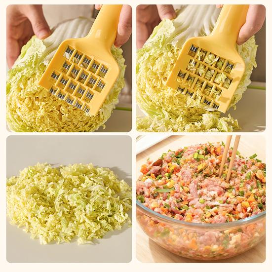 Vegetable Grater with Wide Handle Multi-Purpose Sharp Stainless Steel Blade Shredder Efficient Shredding Easy to Store Kitchen Tool