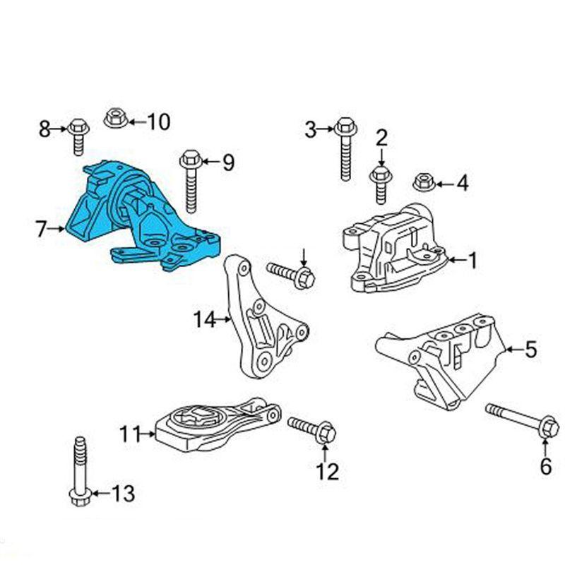 Powerful 95090589 Engine Mount Car Engine Mount For GM Genesis Trax Buick Encore Foot Rubber