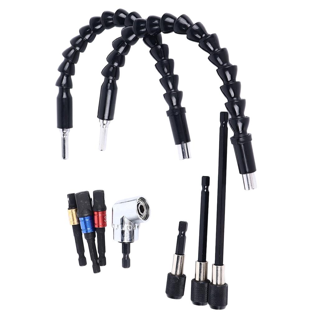 Drill Bit Extension Set Multifunctional Quick Connect Universal Flexible Shaft Bit Holder Set for