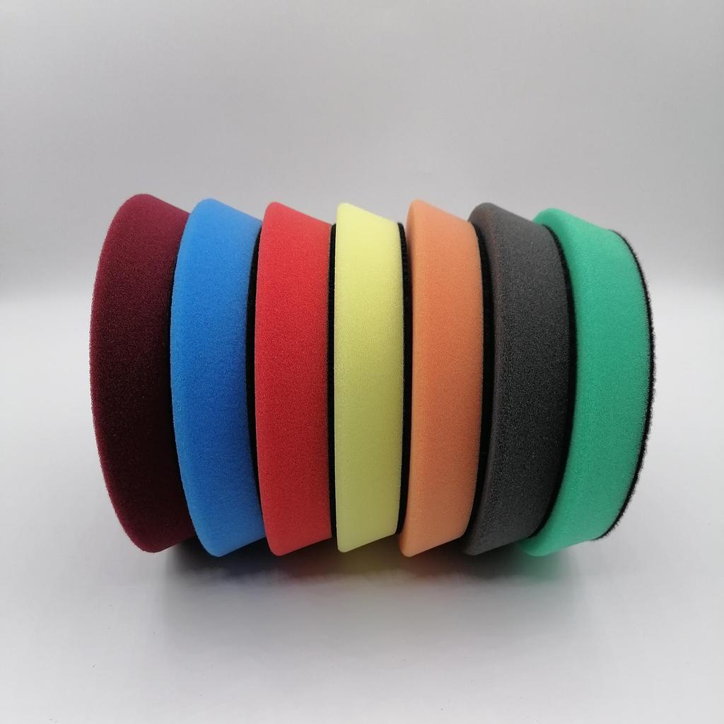 Japanese Beveled Car Polishing Sponge Pad for DA Machines - Self-Adhesive Scratch Repair and Restoration Pad