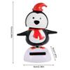 Solar Dancing Snowman Christmas Toys Cute Shaking Head Doll Elk Santa Snowman Penguin Swing Figurines For Car Decor Home Office