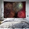 Dormitory Bedroom Tapestry Fireworks Cartoon Pattern Tapestry