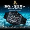 Quartz Watch Men'S Automatic Waterproof Spring Calendar Watch Barrel Type Hollow Fashion