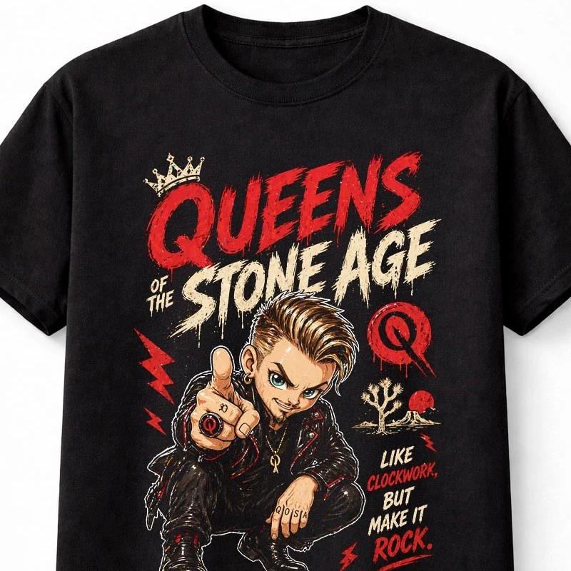 Queens of the Stone Age Like Clockwork Maglietta Grafica Unisex per Gruppo Rock
