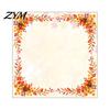 Seasonal Glass Window Art Harvest Festival Static Sticker, Autumn Clings with Maple Leaves Sunflowers And Theme Party Decor Berries Prints,
