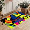 Doctor Valentino Rossi Kitchen Floor Mat Long Strip Mat Antislip Machine Washable Suitable For Bathrooms Laundries Home Decoration Carpets