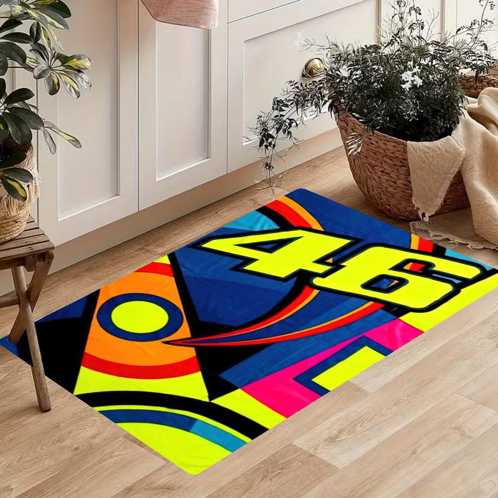Doctor Valentino Rossi Kitchen Floor Mat Long Strip Mat Antislip Machine Washable Suitable For Bathrooms Laundries Home Decoration Carpets