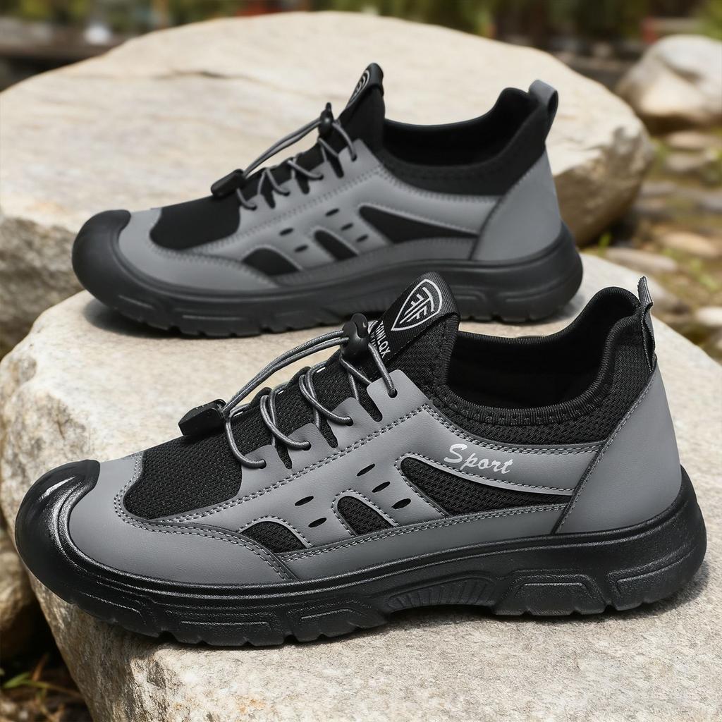 Shoes men's casual shoes outdoor hiking shoes breathable and non-smelly feet mesh shoes versatile men's shoes soft sole comfortable